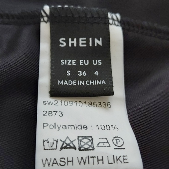 SHEIN Black Dress with Sheer Detail - Picture 3 of 3